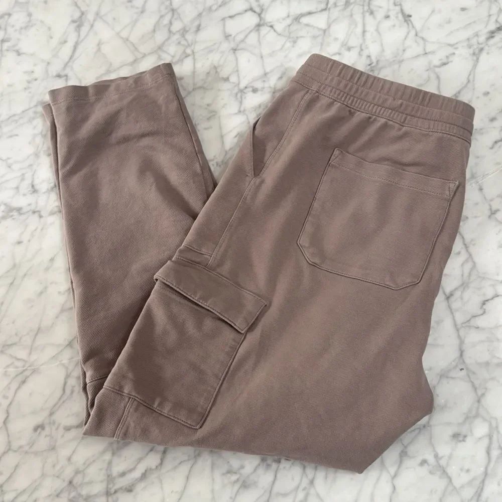 Women's Organic Cotton Roaming Cargo Pants Taupe Size Medium